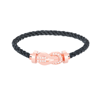 [Bloom]CHANCE LARGE 8 FIGURE BUCKLE HALF DIAMOND BRACELET ROSE GOLD