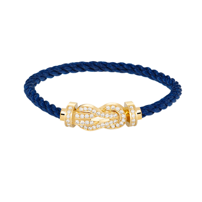 [Bloom]CHANCE LARGE 8 FIGURE BUCKLE FULLDIAMOND BRACELET GOLD