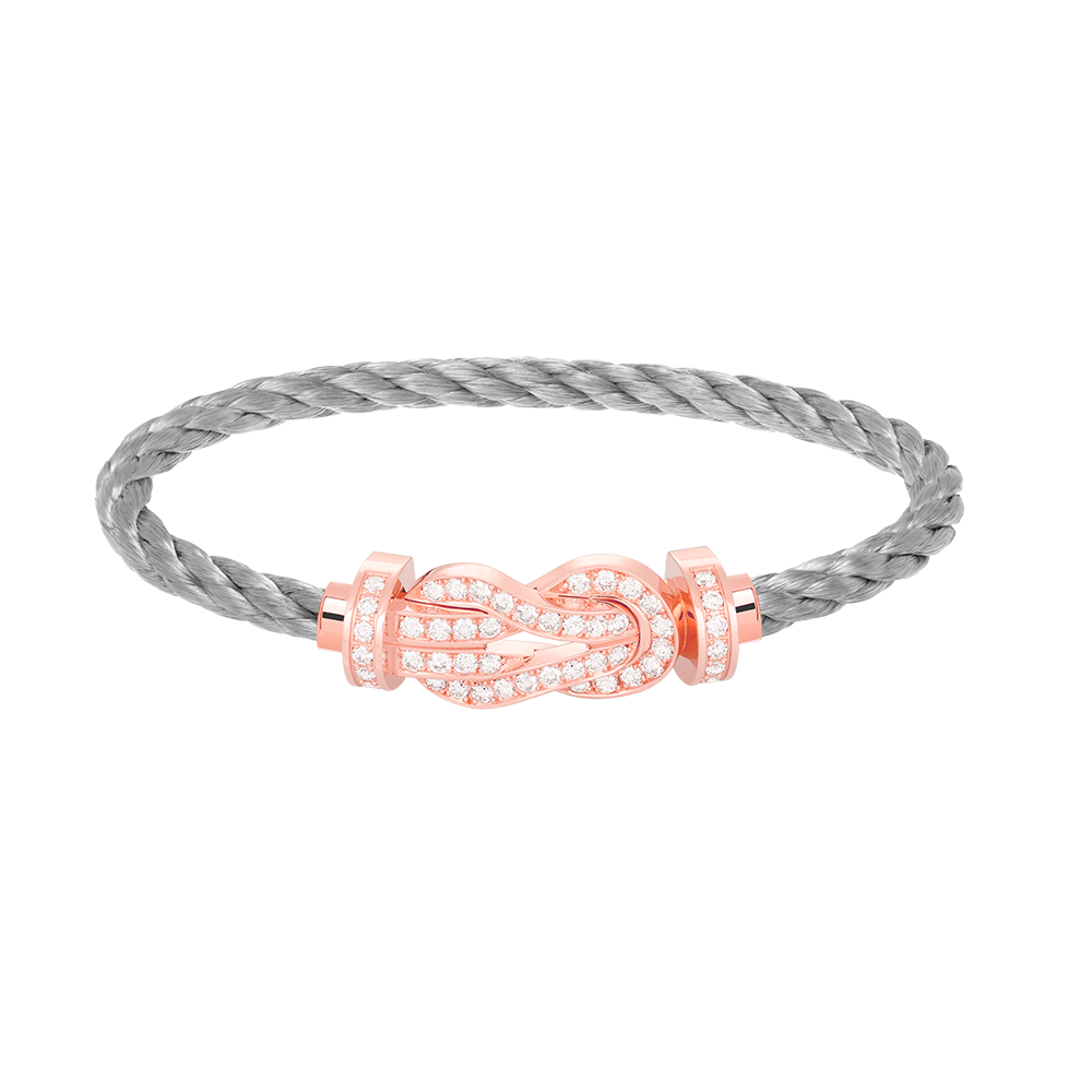 [Bloom]CHANCE LARGE 8 FIGURE BUCKLE FULL DIAMOND BRACELET ROSE GOLD