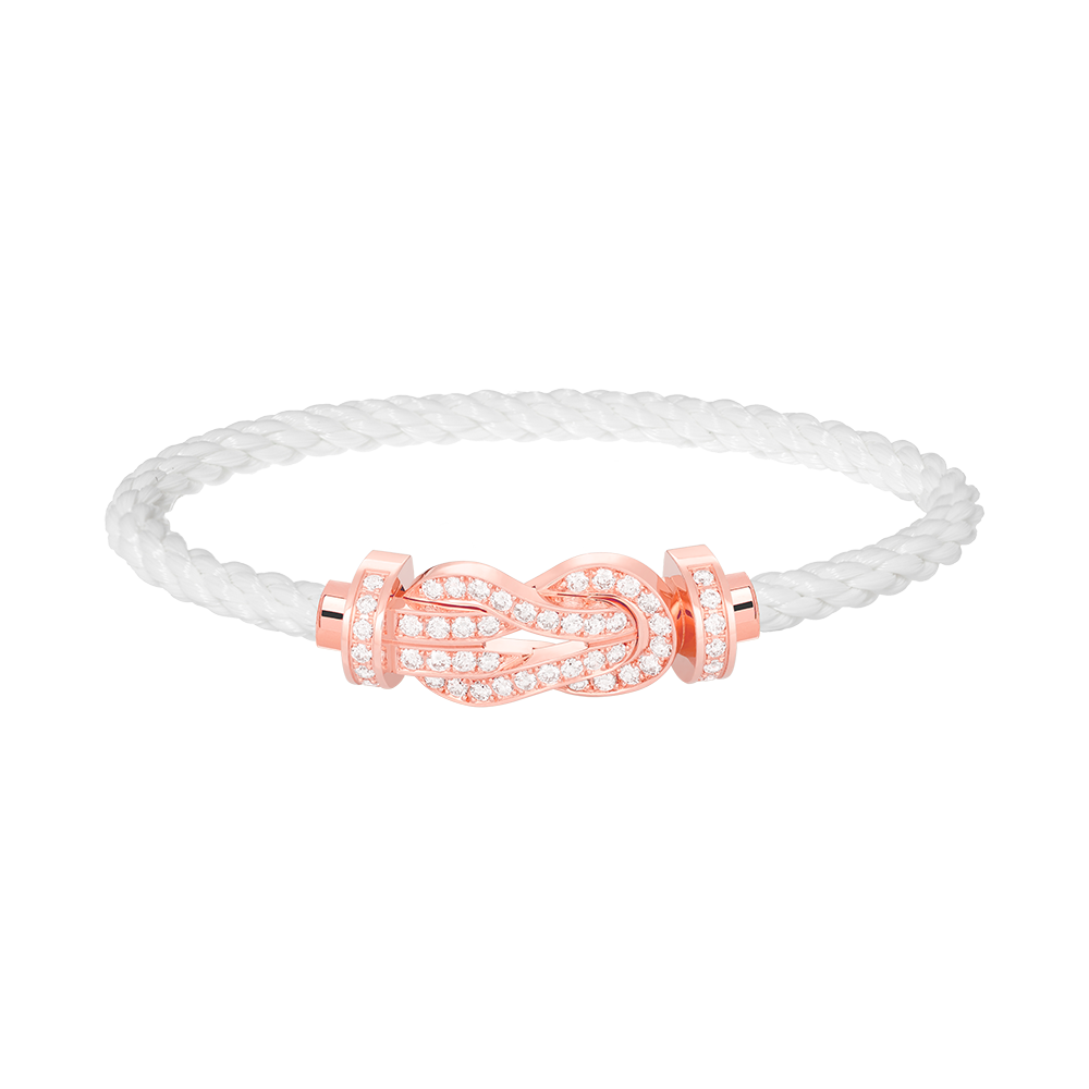 [Bloom]CHANCE LARGE 8 FIGURE BUCKLE FULL DIAMOND BRACELET ROSE GOLD