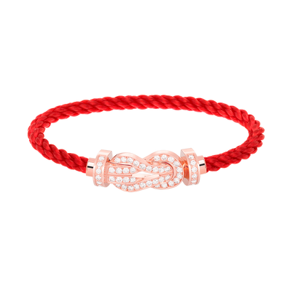 [Bloom]CHANCE LARGE 8 FIGURE BUCKLE FULL DIAMOND BRACELET ROSE GOLD