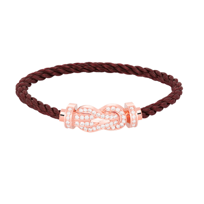 [Bloom]CHANCE LARGE 8 FIGURE BUCKLE FULL DIAMOND BRACELET ROSE GOLD