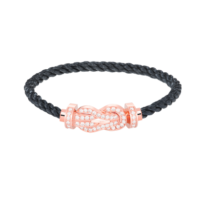 [Bloom]CHANCE LARGE 8 FIGURE BUCKLE FULL DIAMOND BRACELET ROSE GOLD