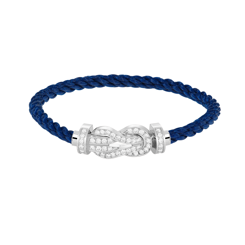 [Bloom]CHANCE LARGE 8 FIGURE BUCKLE FULL DIAMOND BRACELET SILVER