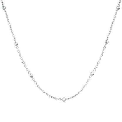 [Bloom]Small Bead Clavicle Chain Simple Necklace