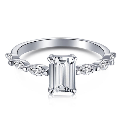 [Bloom]1.0 Carat Dainty Resplendent Radiant Cut Daily Ring