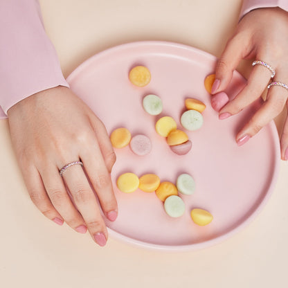 [Bloom]Unique Scintillating Round Cut Daily Ring