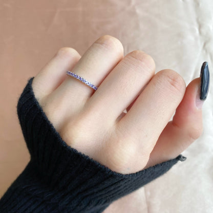 [Bloom]Delicate Sparkling Round Cut Daily Ring