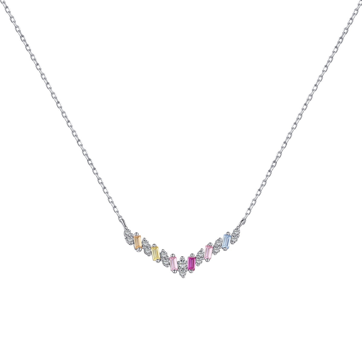 [Bloom]Dazzling Rainbow Necklace