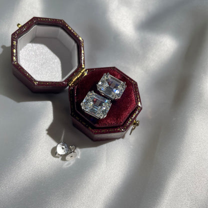 [Bloom]Dazzling Square Shape Earrings