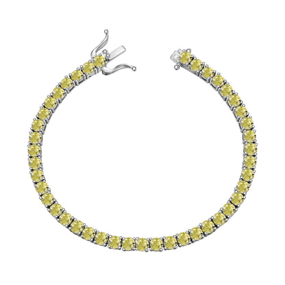 [Bloom]Ornate Dazzling Round Cut Tennis Bracelet