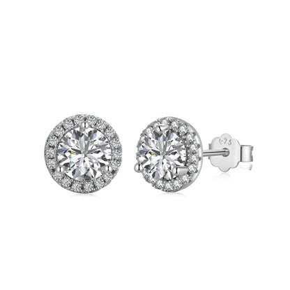 [Bloom]Classic Princess Round Shape Earrings