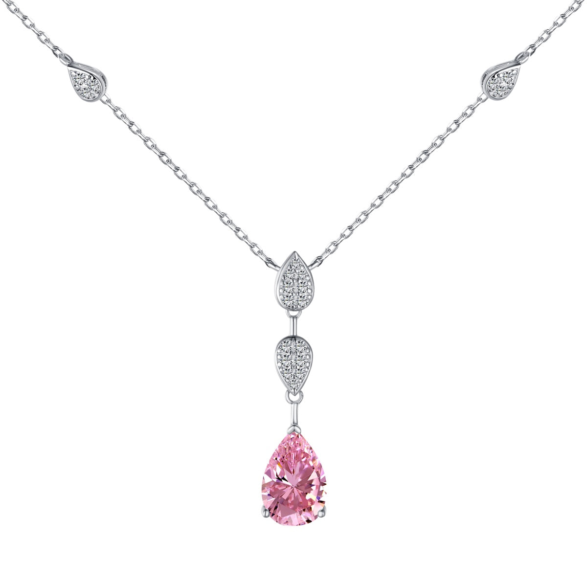 [Bloom]Dazzling Pear Cut Necklace