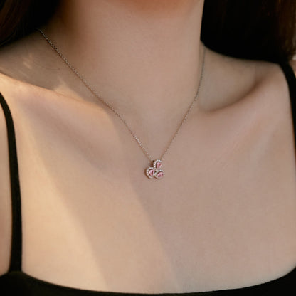 [Bloom]Elegant Flower Shape Pear Cut Necklace