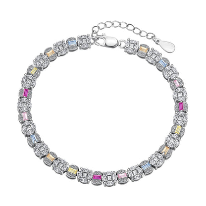 [Bloom]Dazzling Radiant Multi Cut Daily Bracelet