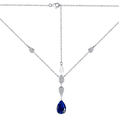 [Bloom]Dazzling Pear Cut Necklace