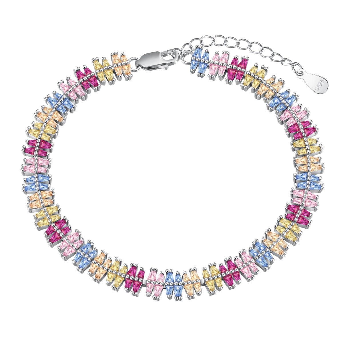 [Bloom]Sparkling Exquisite Multi Cut Party Bracelet