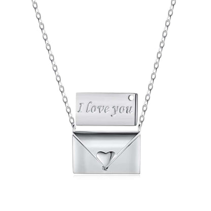 [Bloom]Envelope Heart Shape Mother's Day Necklace