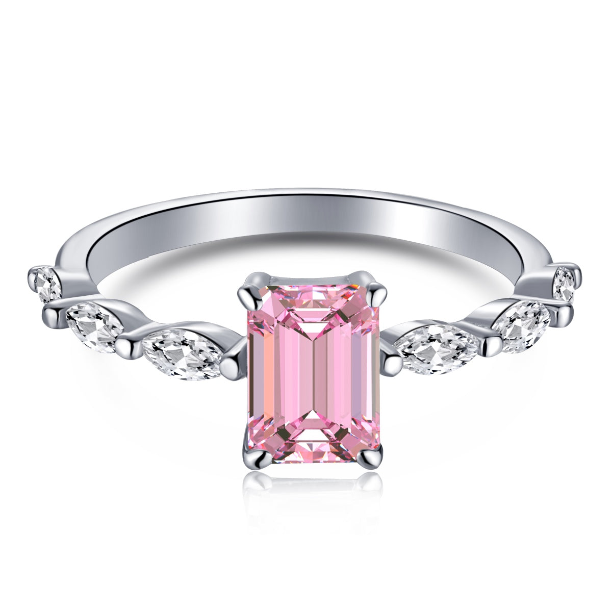 [Bloom]1.0 Carat Dainty Resplendent Radiant Cut Daily Ring