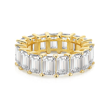 [Bloom]0.75 Carat Elegant Emerald Cut Tennis Ring