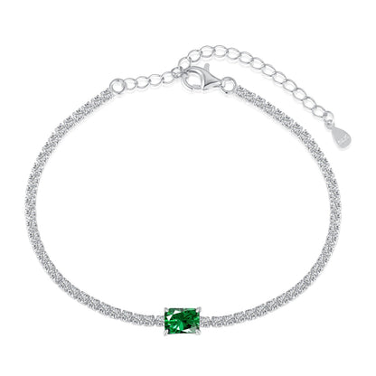 [Bloom]1.0 Carat Unique Emerald Cut Banquet Bracelet