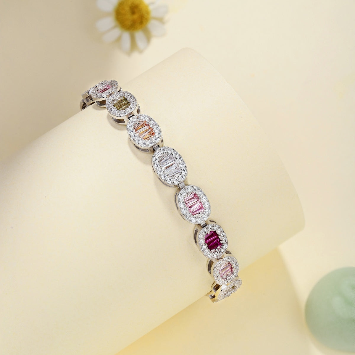 [Bloom]Exquisite Ornate Emerald Cut Daily Bracelet