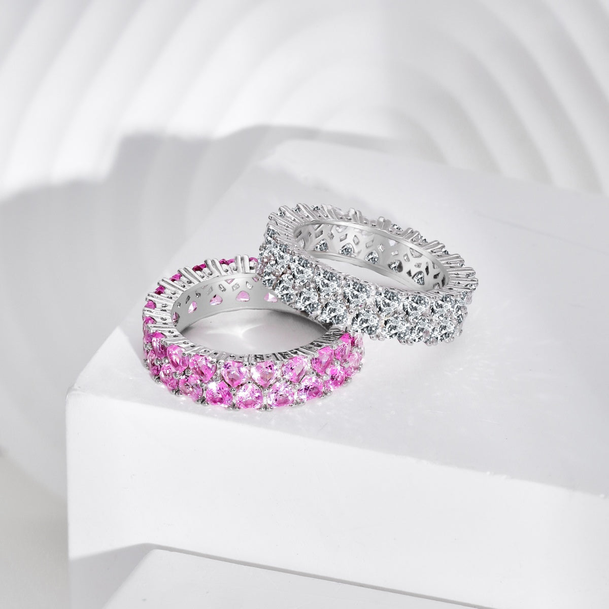 [Bloom]Sparkling Full Heart Ring