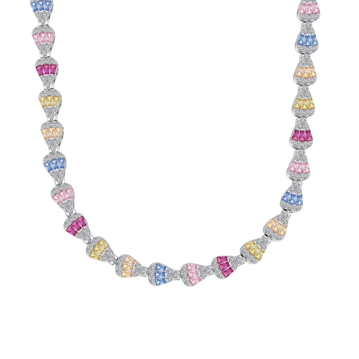 [Bloom]Radiant Colorful Rainbow Necklace