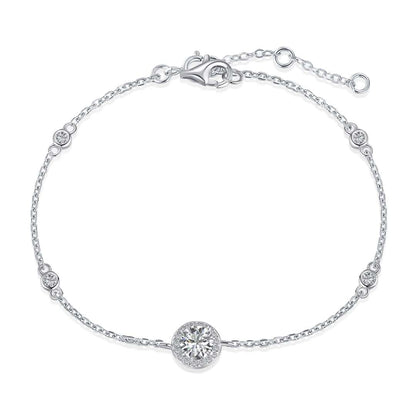 [Bloom]Dazzling Round Cut Shape Bracelet