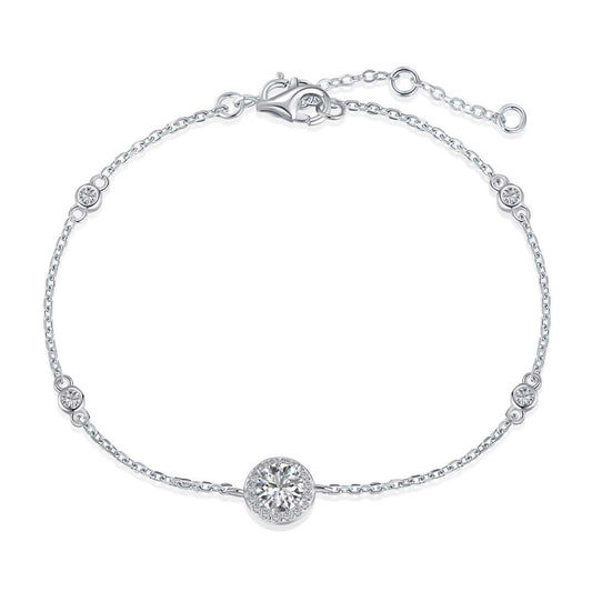 [Bloom]Dazzling Round Cut Shape Bracelet