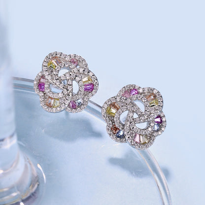 [Bloom]Exquisite Flower Shape Daily Earrings