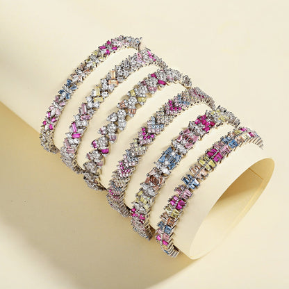 [Bloom]Sparkling Exquisite Multi Cut Party Bracelet