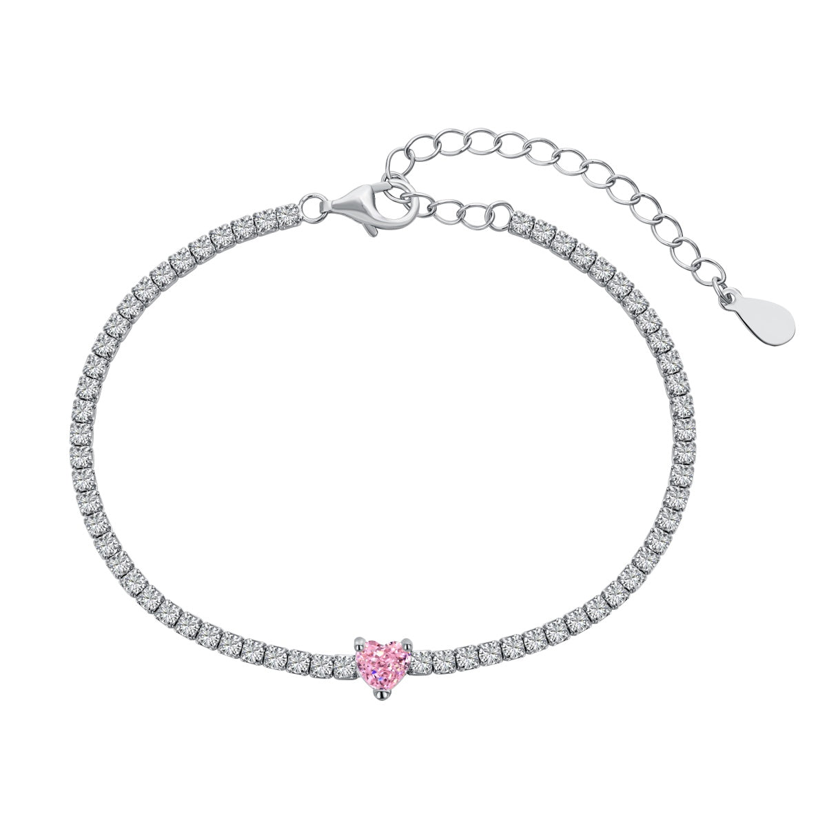 [Bloom]0.5 Carat Elegant Romantic Heart Shape Lover Bracelet