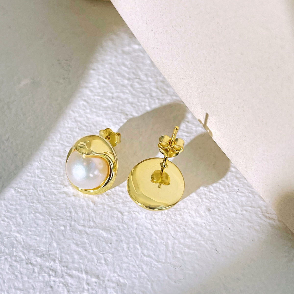 [Bloom]Dainty Bread Pearl Earrings