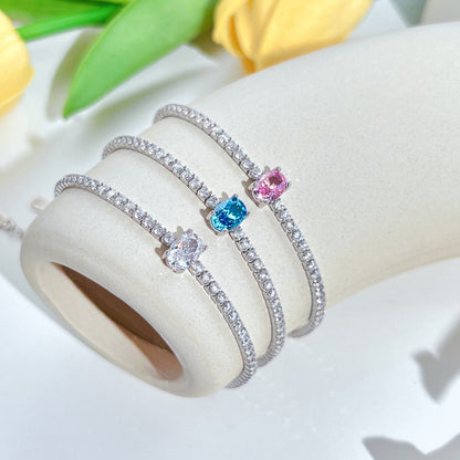 [Bloom]0.75 Carat Exquisite Oval Cut Daily Bracelet