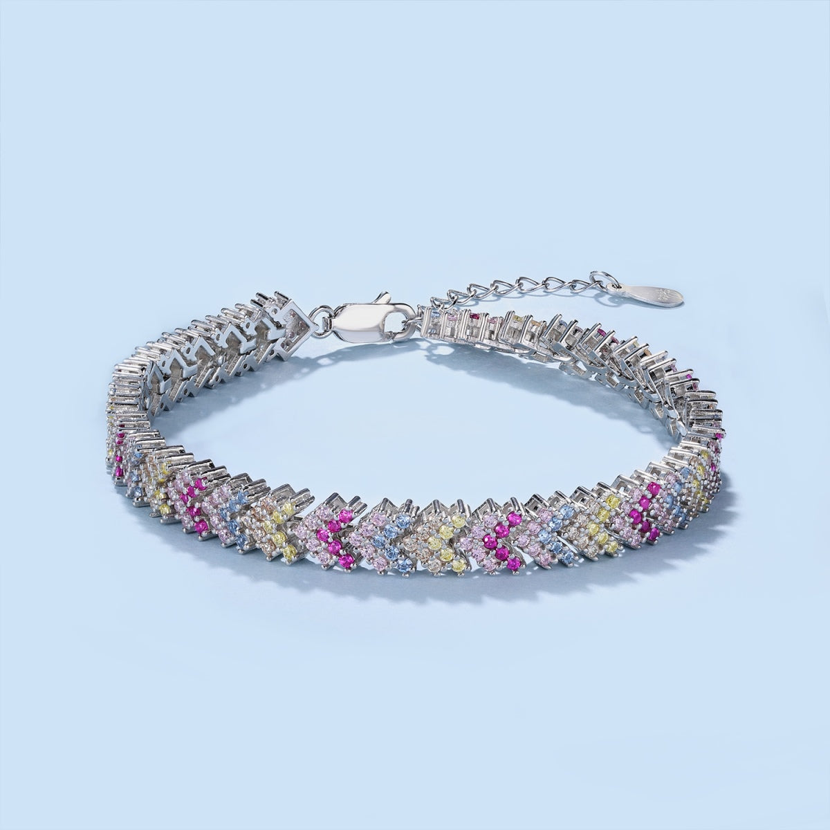 [Bloom]Ornate Sparkling Round Cut Party Bracelet