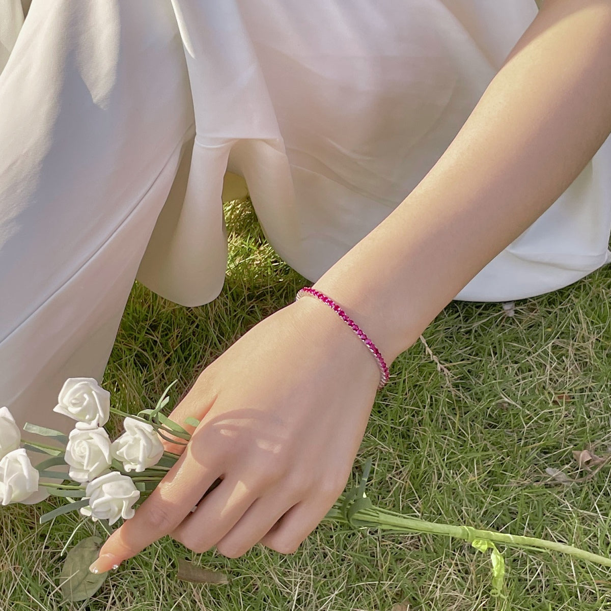 [Bloom]Radiant Colorful Round Cut Party Bracelet