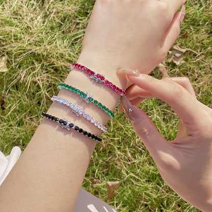 [Bloom]Radiant Colorful Round Cut Party Bracelet