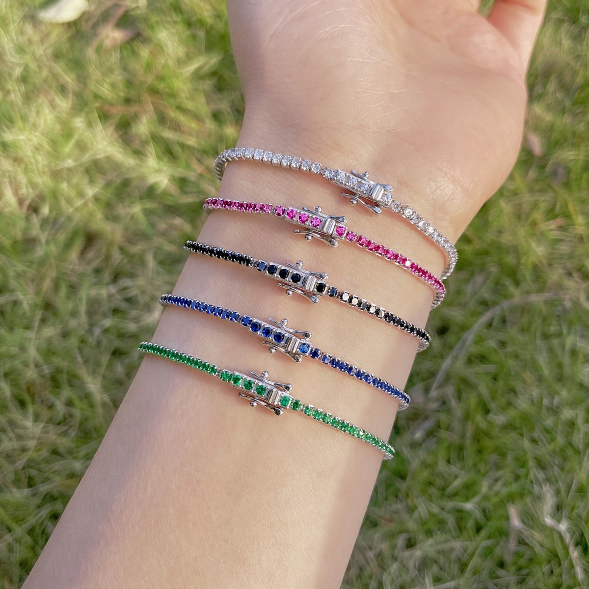 [Bloom]Radiant Colorful Round Cut Party Bracelet