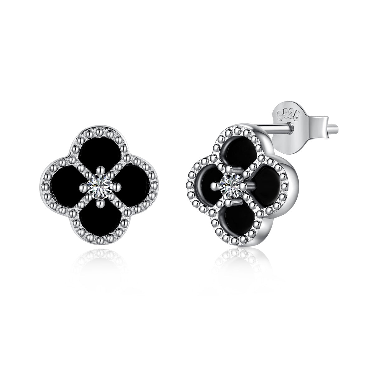 [Bloom]Four-Leaf Clover Flower Shape Exquisite Earrings