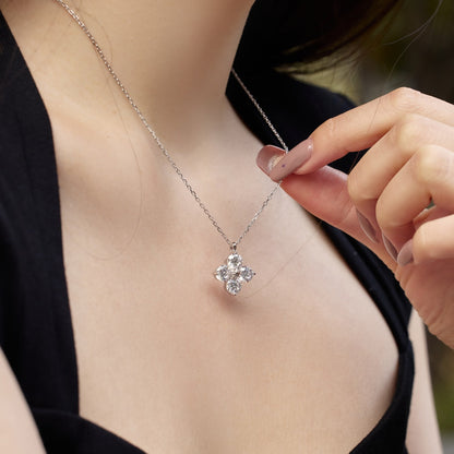 [Bloom]Four-Leaf Clover And Eight-Pointed Star Necklace