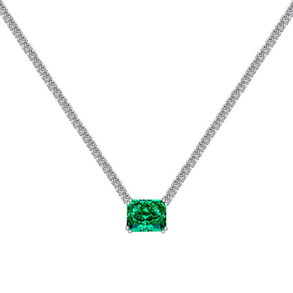 [Bloom]4.0 Carat Elegant Radiant Cut Necklace