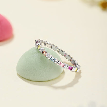 [Bloom]Charming Colorful Round Cut Daily Ring