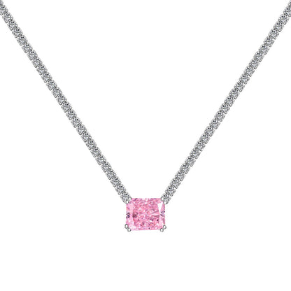 [Bloom]4.0 Carat Elegant Radiant Cut Necklace