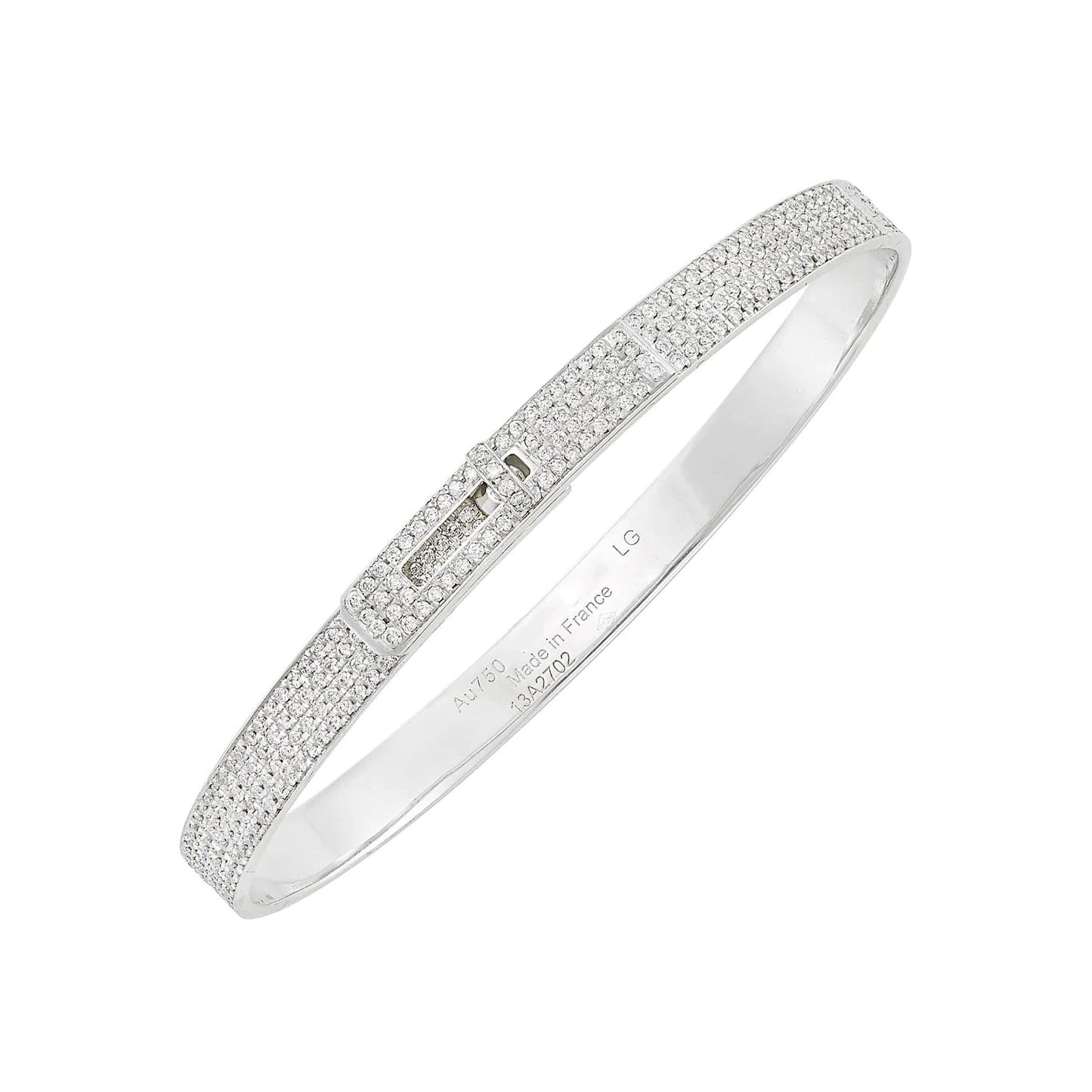 [Bloom]HM KELLY BRACELET IN SILVER AND FULL PAVE DIAMOND