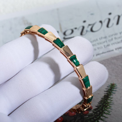 [Bloom]SERPENTI BRACELET PINK GOLD MALACHITE