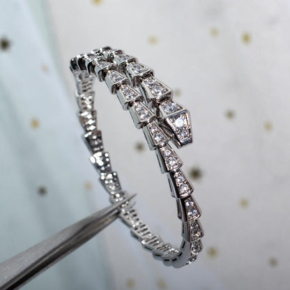 [Bloom]SERPENTI BRACELET 6MM SILVER DIAMOND