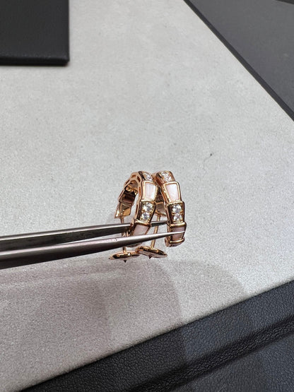 [Bloom]SERPENTI MOP PINK GOLD EARRINGS