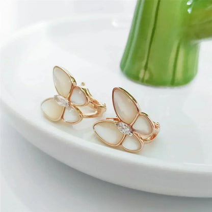 [Bloom]BUTTERFLY MOP DIAMOND EARRINGS