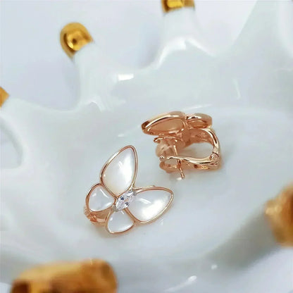 [Bloom]BUTTERFLY MOP DIAMOND EARRINGS